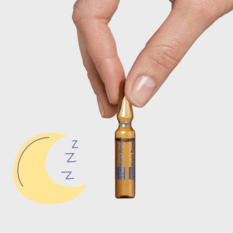 Marti Derm Platinum Night Renew Anti-aging Booster Ampules 10 × 2ml
