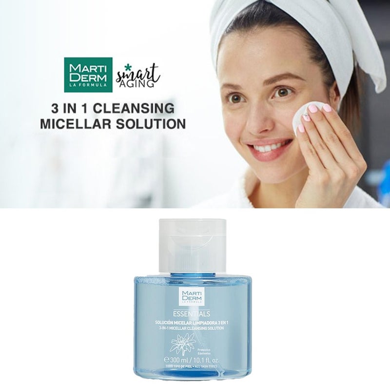 Marti Derm Essentials 3 In 1 Micellar Cleansing Solution 300ml