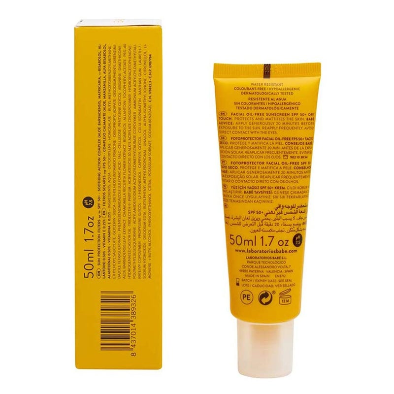 Babe Fotoprotector Facial Oil Free Dry Touch Sunscreen Gel SPF 50+, 50ml