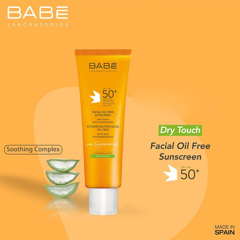 Babe Fotoprotector Facial Oil Free Dry Touch Sunscreen Gel SPF 50+, 50ml