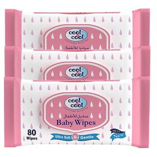 Cool & Cool Baby Wipes 80's 2+1 PROMO PACK