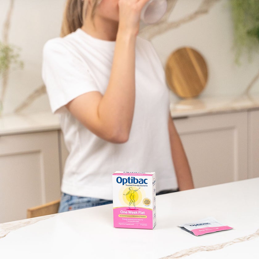Optibac One Week Flat Probiotics Sachets, Pack of 28's