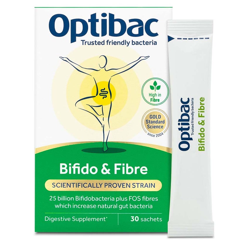 Optibac Bifido And Fibre Probiotics Sachets, Pack of 30's