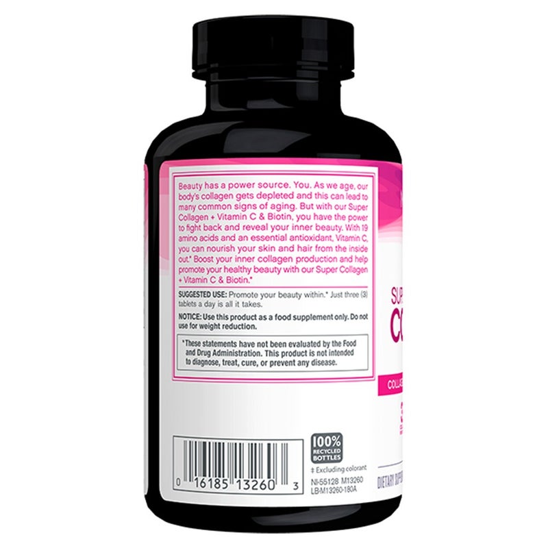 NeoCell Super Collagen + Vitamin C & Biotin Tablets For healthy skin, hair, nails & joints 180's