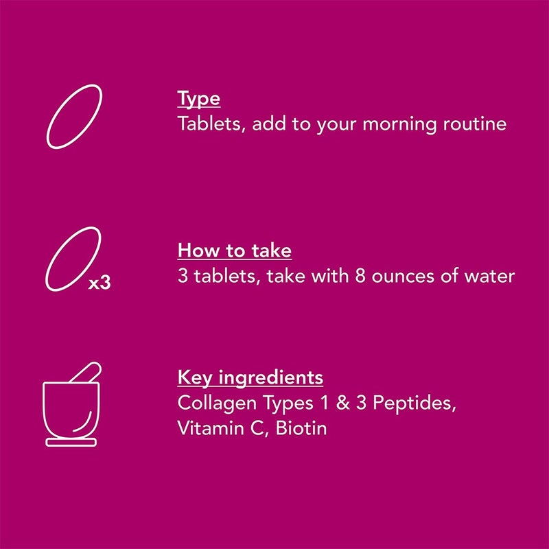 NeoCell Super Collagen + Vitamin C & Biotin Tablets For healthy skin, hair, nails & joints 180's