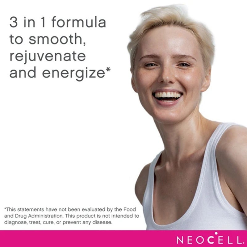NeoCell Rise & Renew 3 In 1 Collagen Powder Blood Orange Apricot Flavor 264g