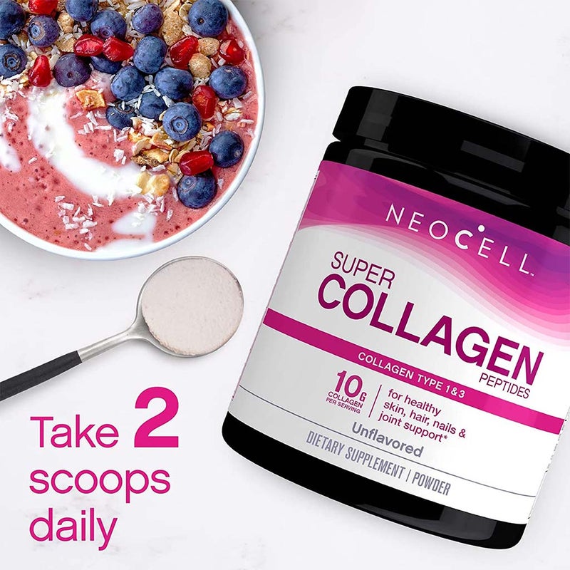 NeoCell Super Collagen Peptides Collagen Type 1 & 3 Powder Unflavored For healthy skin, hair & nails 400g