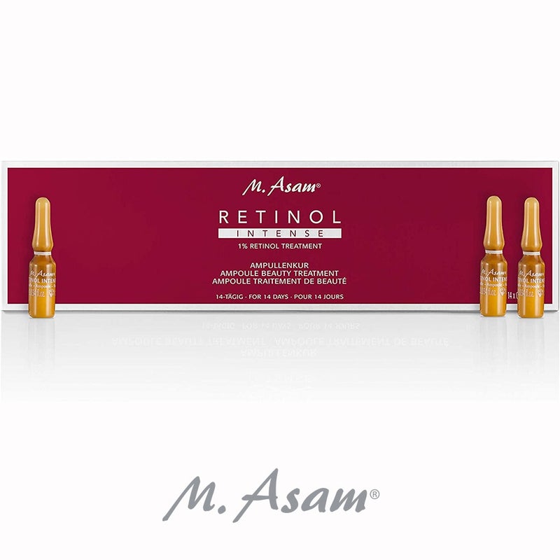 M. Asam Retinol Intense Retinol 1% Treatment Ampoule 1ml, Pack of 14's