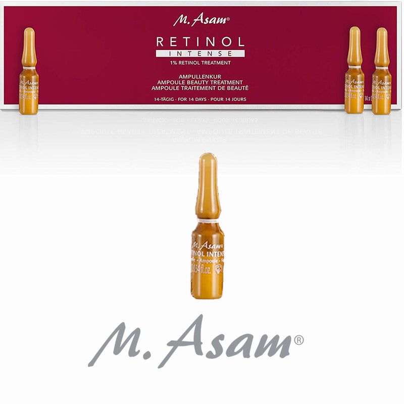 M. Asam Retinol Intense Retinol 1% Treatment Ampoule 1ml, Pack of 14's