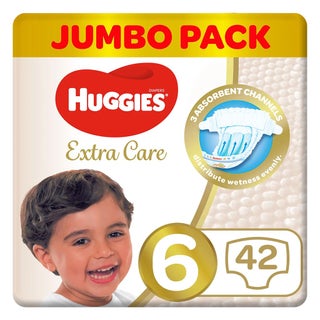 Huggies Extra Care Baby Diapers, Size 6, 15+Kg, Pack of 42's
