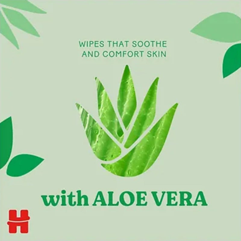 Huggies Natural Care Baby Wet Wipes With Aloe Vera, Pack of 56's