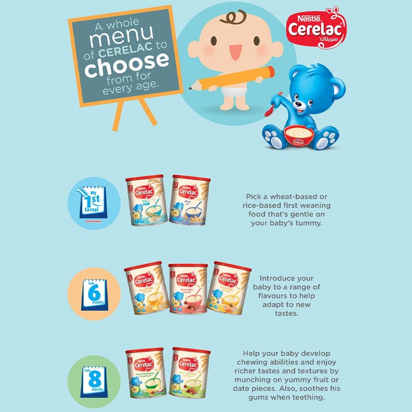 Nestle Cerelac Wheat & Honey Infant Cereals From 6 Months 1kg