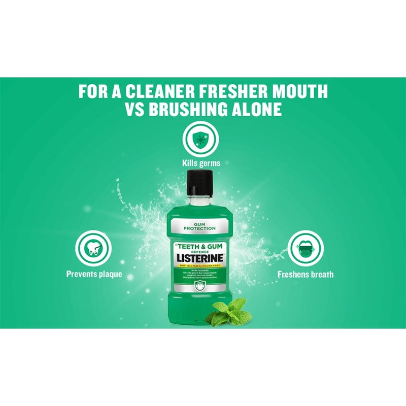 Listerine Teeth & Gum Defence Mouthwash 250ml 2+1 PROMO PACK