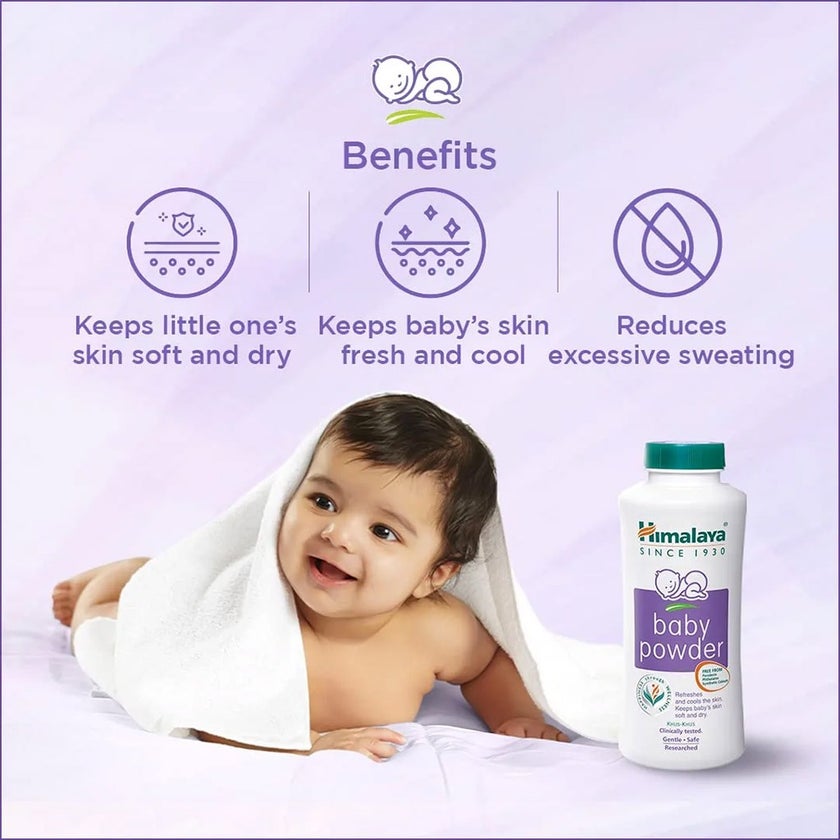 Himalaya Baby Care Travel Pack With Gentle Baby Tear Free Shampoo 100ml, Baby Bath 100ml, Baby Lotion 100ml & Baby Powder 100g