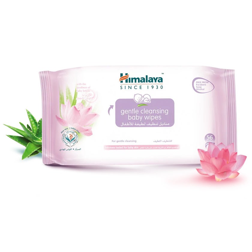 Himalaya Gentle Cleansing Baby Wipes 56's Pack of 3's
