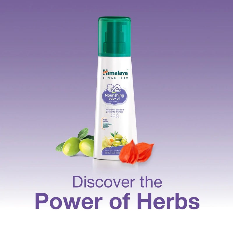 Himalaya Nourishing Baby Oil With Olive Oil and Winter Cherry 200ml
