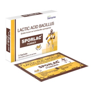 Sporlac 50mg Probiotic Banana Flavoured Oral Powder Sachet 1g, Pack of 5's