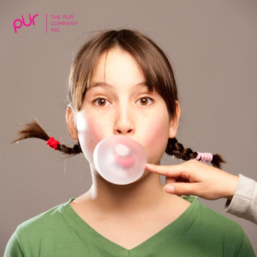 Pur Aspartame & Sugar Free Bubble Gum With Xylitol 9 Pieces