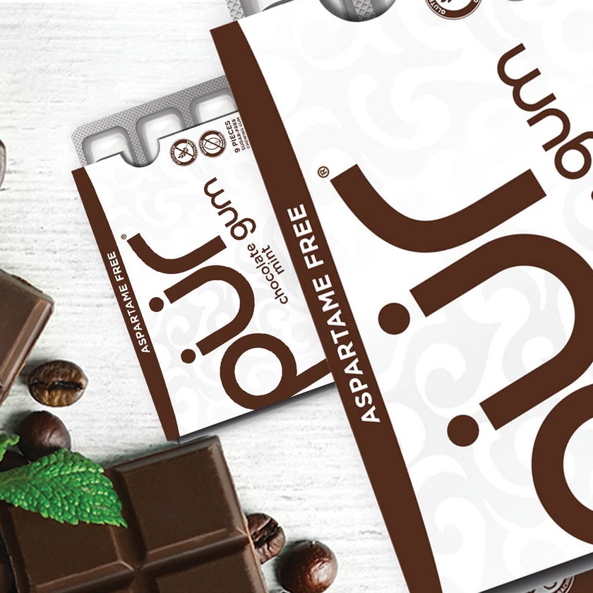 Pur Aspartame & Sugar Free Chocolate Mint Chewing Gum With Xylitol 9 Pieces