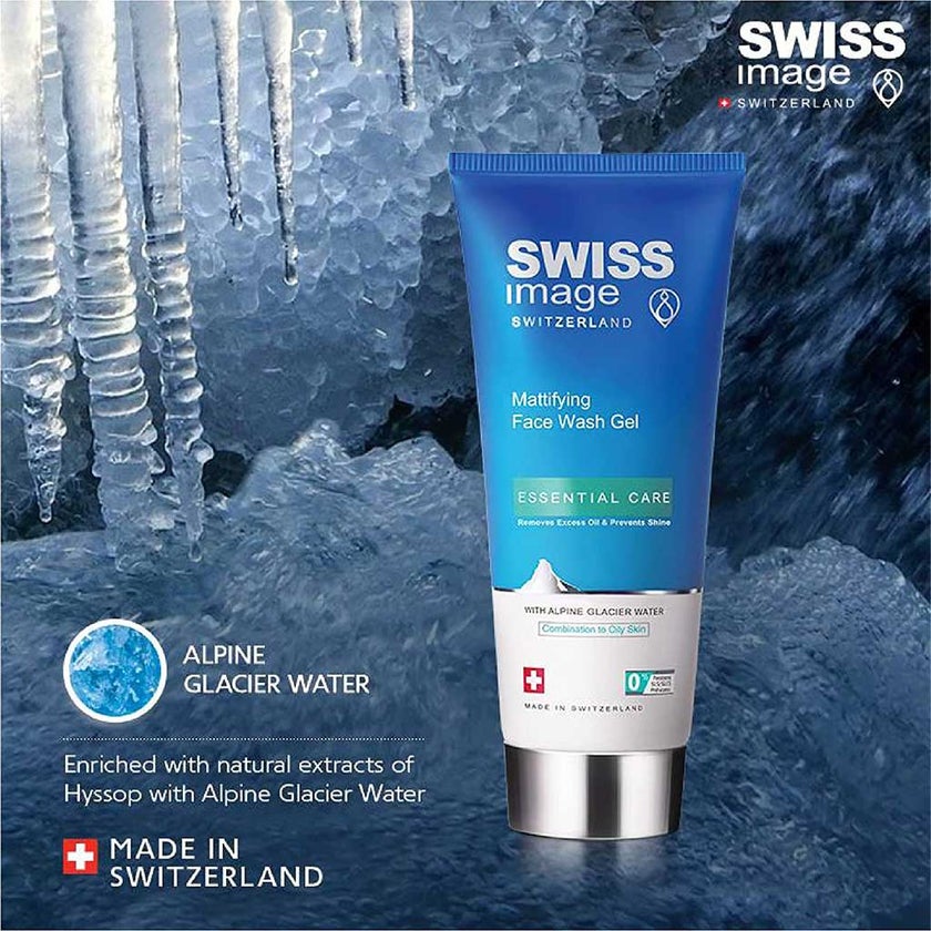 Swiss Image Essential Care Mattifying Face Wash Gel For Combination To Oily Skin 200ml