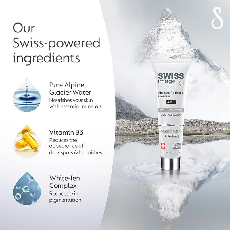 Swiss Image Brightening Care Absolute Radiance 3-In-1 Facial Cleanser For All Skin Types 100ml