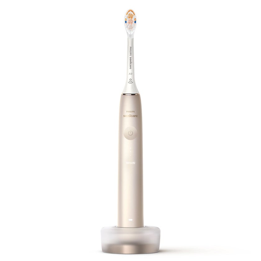 Philips Sonicare 9900 Prestige Rechargeable Electric Power Toothbrush With SenseIQ & AI-Powered Sonicare App, Colour Champagne - HX9992/21, Certified UAE 3 Pin