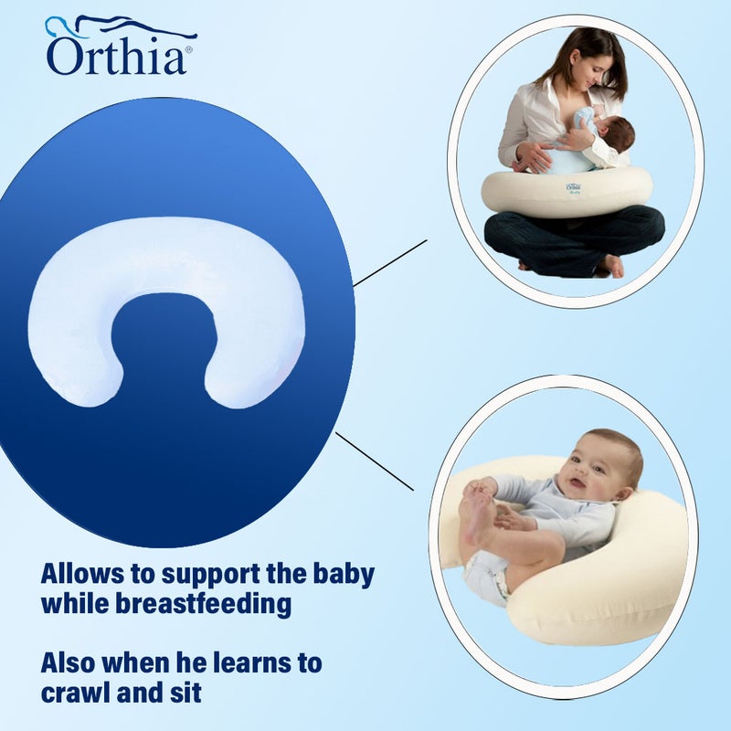 Orthia Baby Breast Feeding Pillow, Light Blue 2401836
