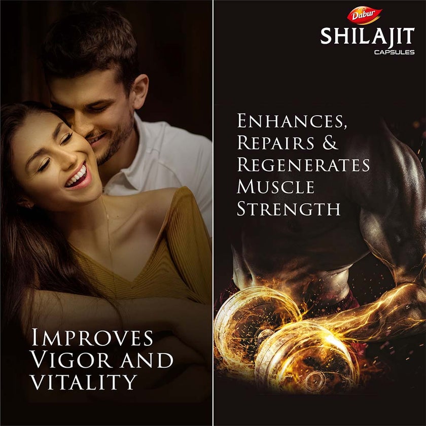 Dabur Shilajit Capsules For Vigour And Health, Pack of 30's