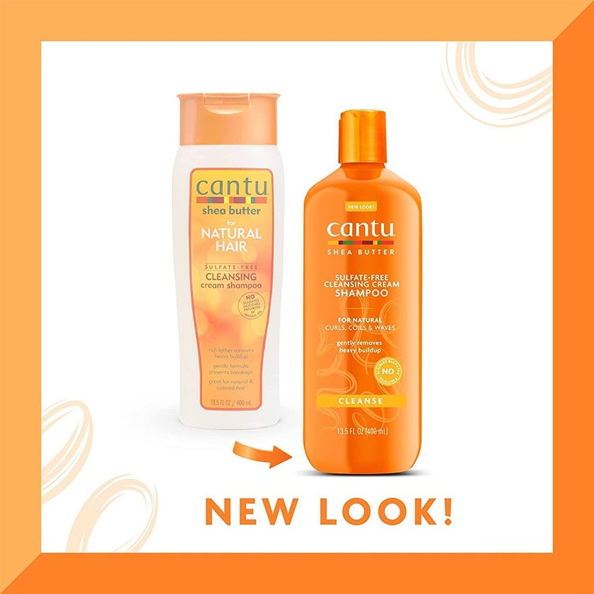Cantu Natural Hair Sulfate Free Cleansing Cream Shampoo With Shea Butter 400ml