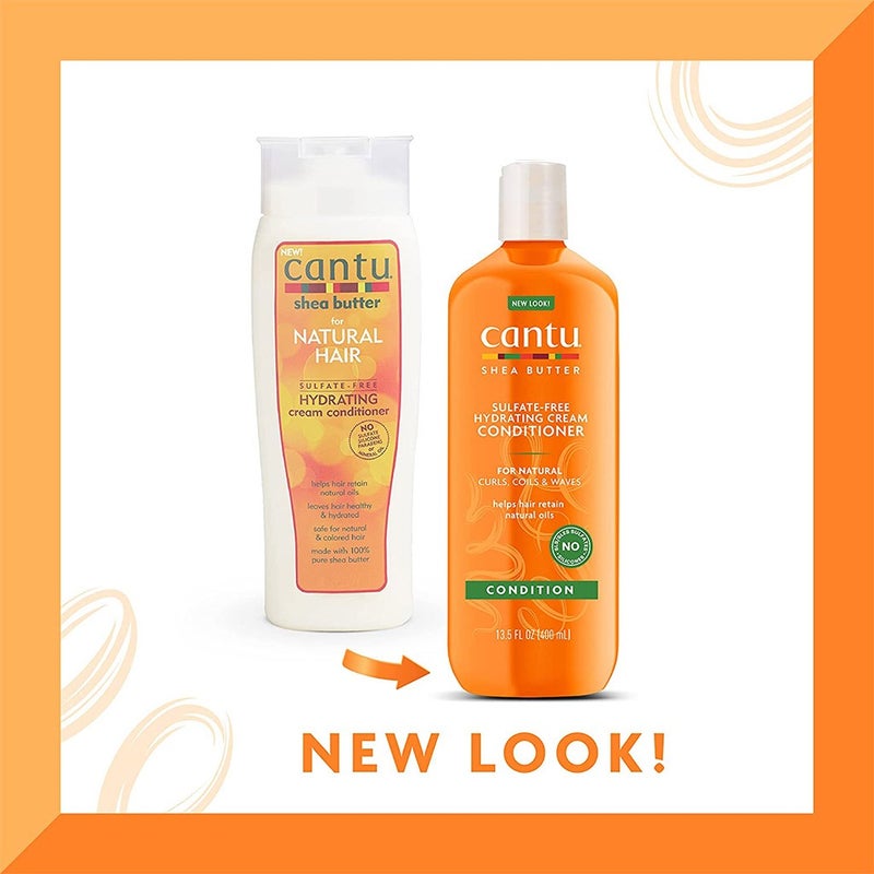 Cantu Natural Hair Sulfate Free Hydrating Cream Conditioner With Shea Butter 400ml