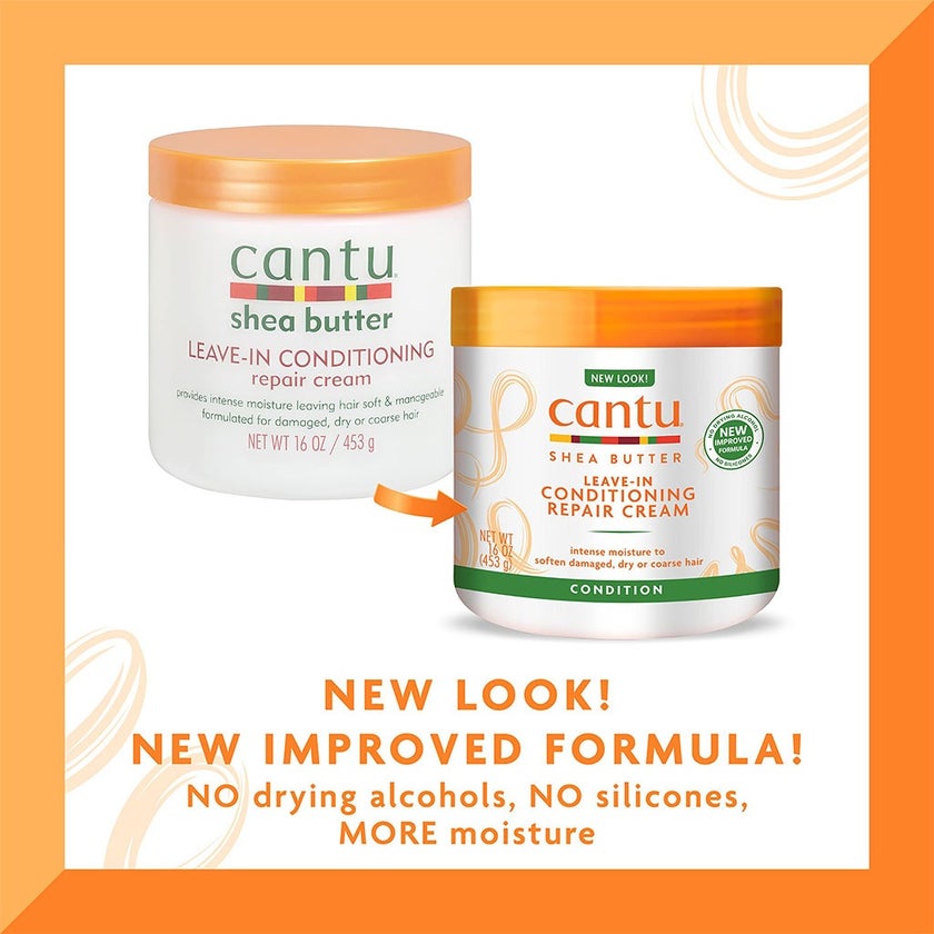 Cantu Shea Butter Leave-In Conditioning Repair Cream For Damaged Hair 453g