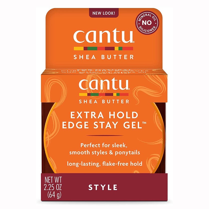 Cantu Natural Hair Extra Hold Edge Stay Hair Gel With Shea Butter 64g