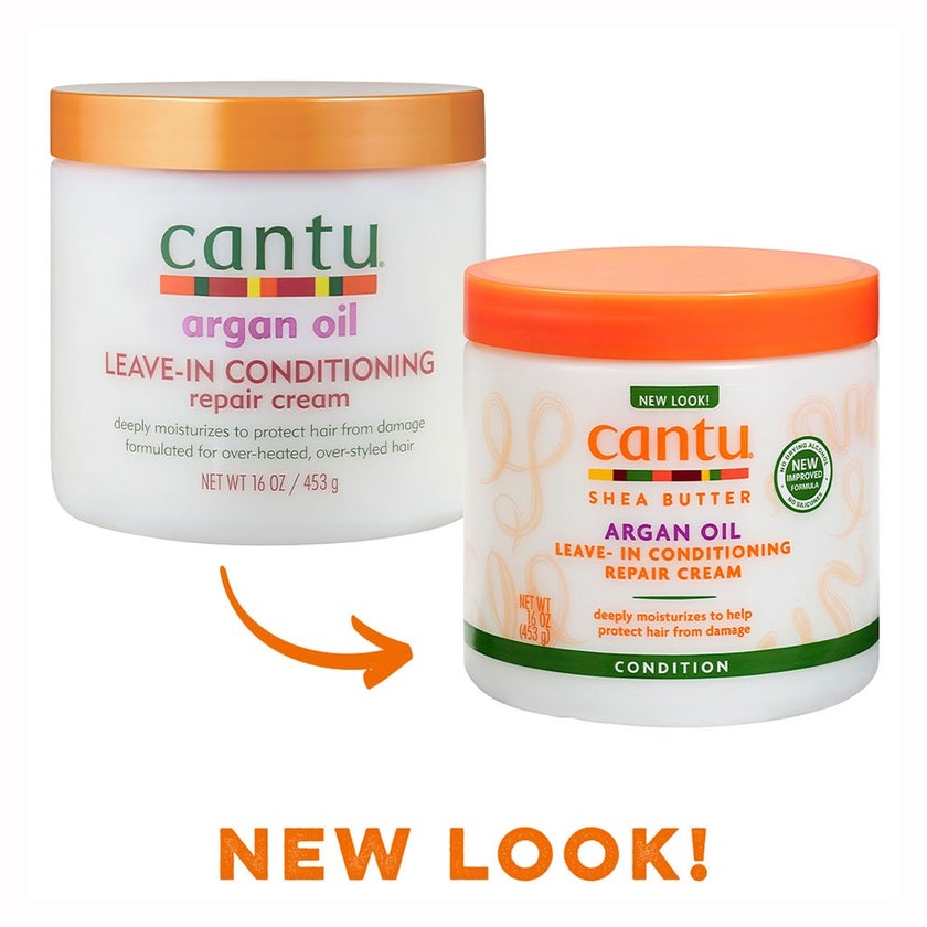 Cantu Argan Oil Leave-In Conditioning Repair Cream For Damaged Hair 453g
