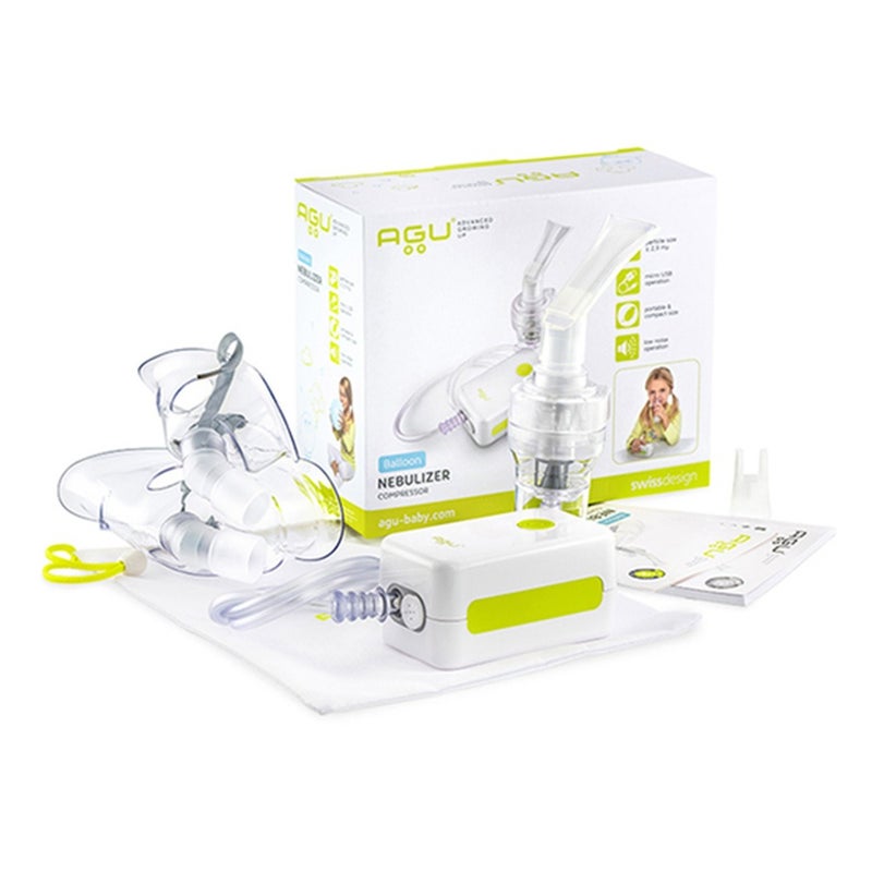 Agu Baby Balloon Compressor Nebulizer Green/White 97147