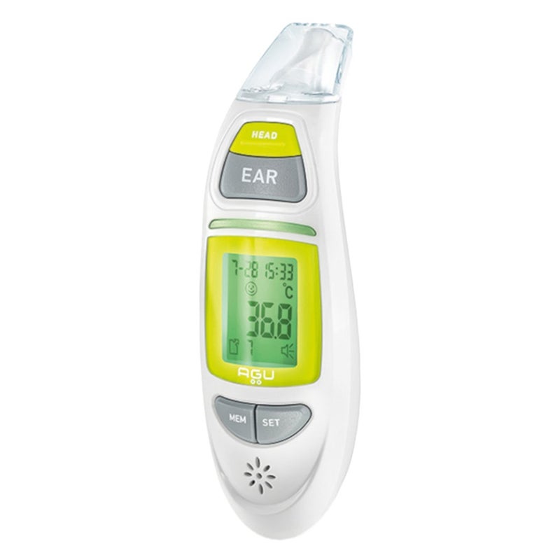 Agu Baby Brainy Smart Infrared 3 In 1 Thermometer For Kids Green/White 97130
