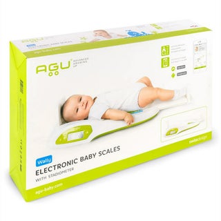 Agu Baby Wally Electronic Baby Scale With Stadiometer Green/White 97086