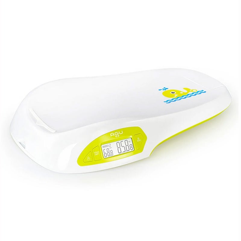 Agu Baby Wally Electronic Baby Scale With Stadiometer Green/White 97086