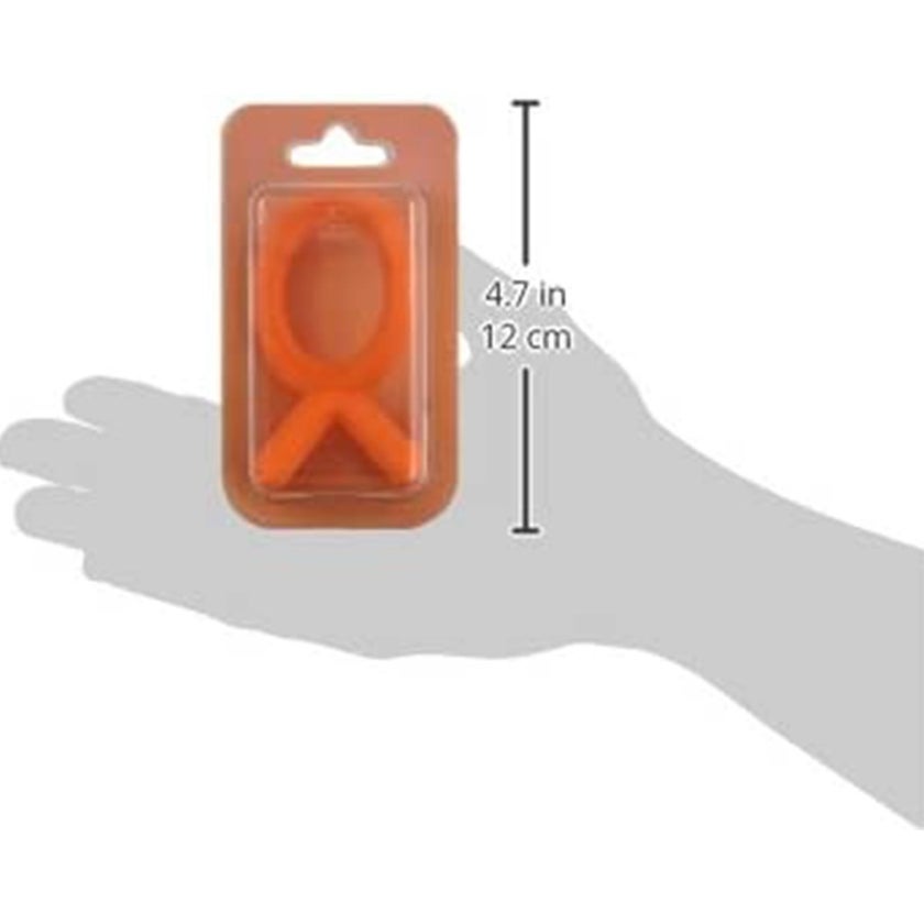 Comotomo Easy To Grab Silicone Baby Teether Orange