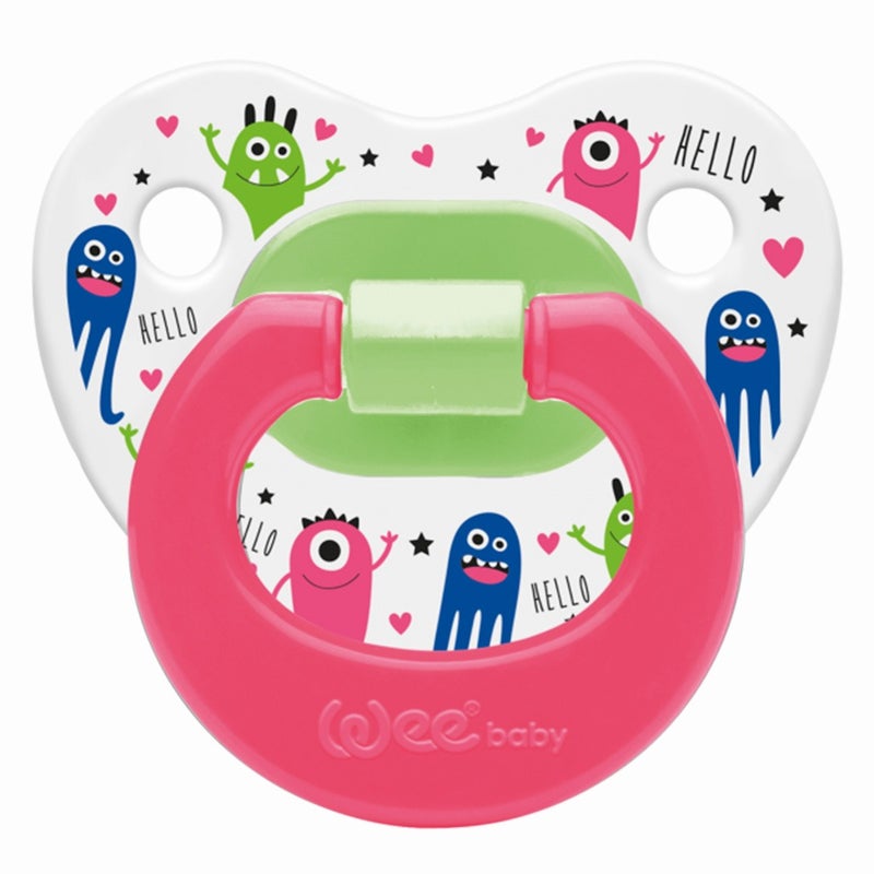 Wee Baby Patterned Body Orthodontic Soother For 0-6 Months Baby, Pack of 1's