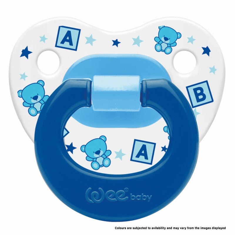Wee Baby Patterned Body Orthodontic Soother For 0-6 Months Baby, Pack of 1's
