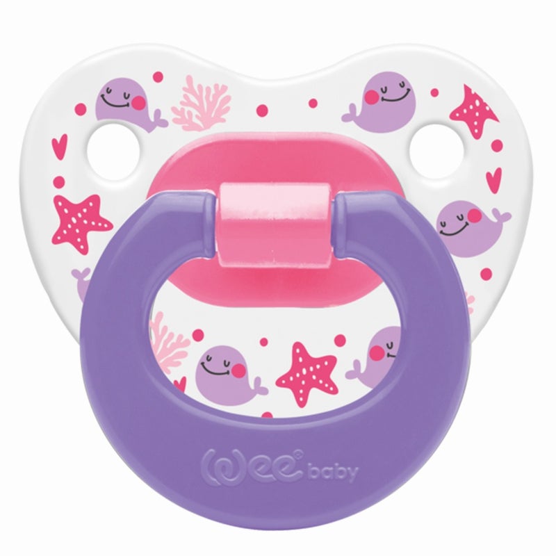 Wee Baby Patterned Body Orthodontic Soother For 0-6 Months Baby, Pack of 1's