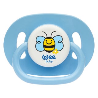 Wee Baby Assorted Opaque Oval Body Round Teat Soother For 6-18 Months Baby, Pack of 1's