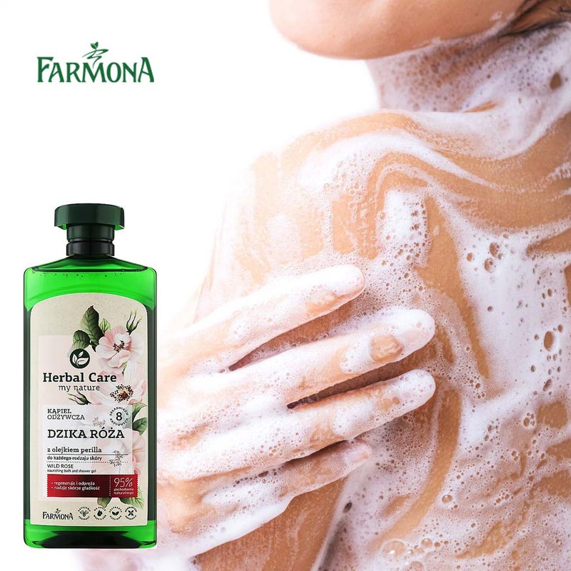 Farmona Herbal Care Wild Rose Nourishing Bath & Shower Gel 500ml