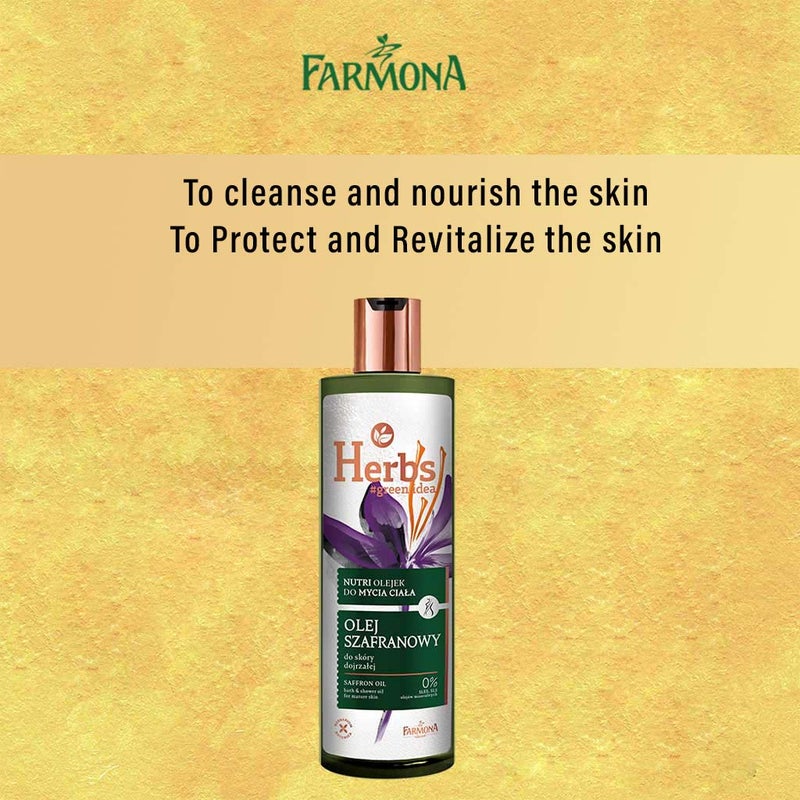 Farmona Herbs Saffron Oil Bath & Shower Gel For Mature Skin 400ml
