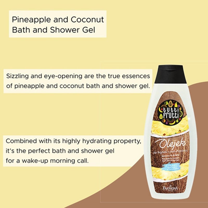 Farmona Tutti-Frutti Pineapple & Coconut Bath And Shower Gel 425ml
