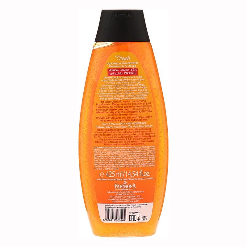Farmona Tutti-Frutti Peach & Mango Bath And Shower Gel 425ml