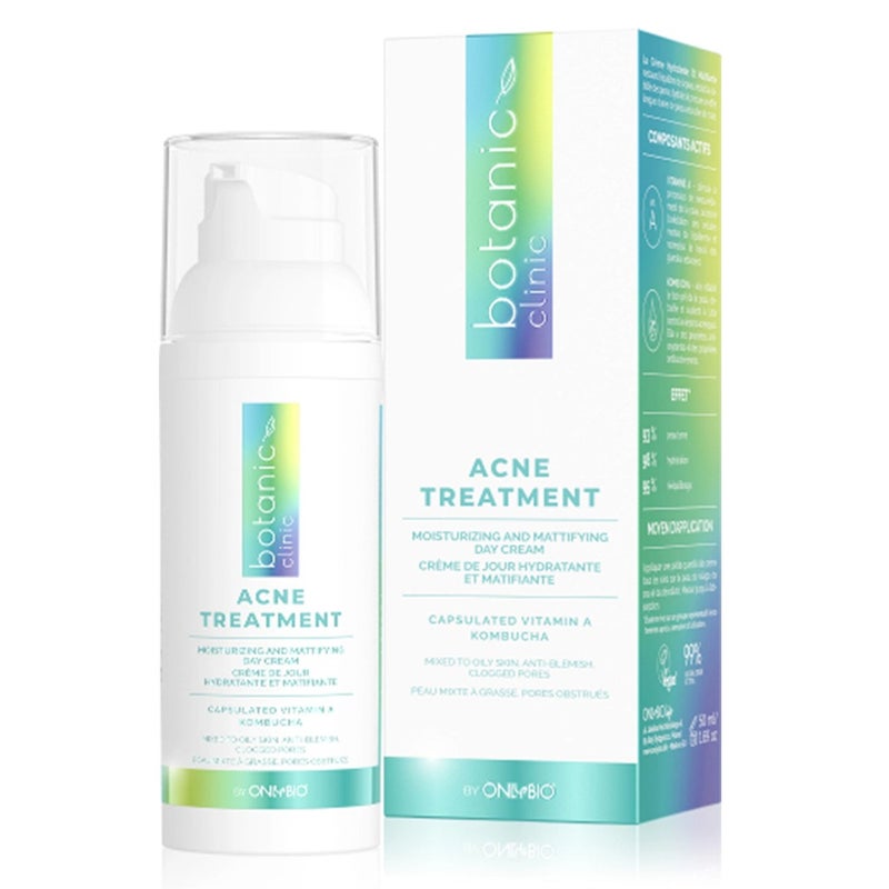 OnlyBio Botanic Clinic Acne Treatment Moisturizing And Mattifying Day Cream For Blemish Prone Skin 50ml