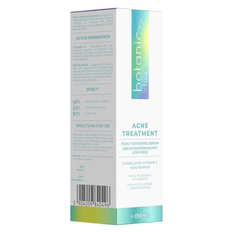 OnlyBio Botanic Clinic Acne Treatment Pore-Tightening Serum For Blemish Prone Skin 30ml