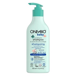 OnlyBio Baby Fragrance Free Hypoallergenic Shampoo For Newborn With Prebiotics Baby Complex 300ml