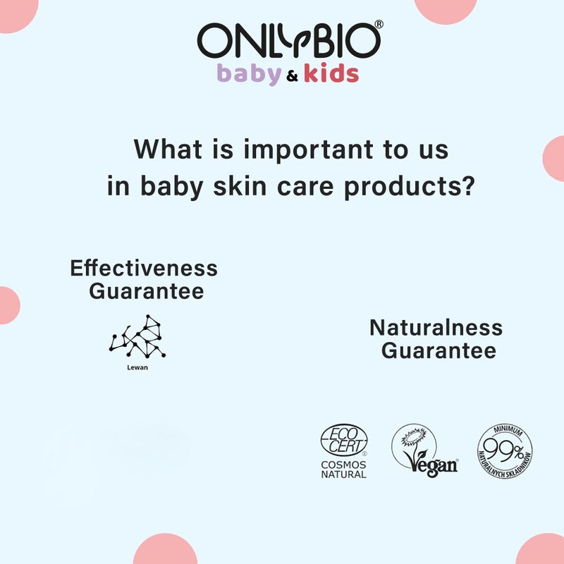 OnlyBio Kids Gentle Bubble Bath For 3+Year Old Kids 500ml